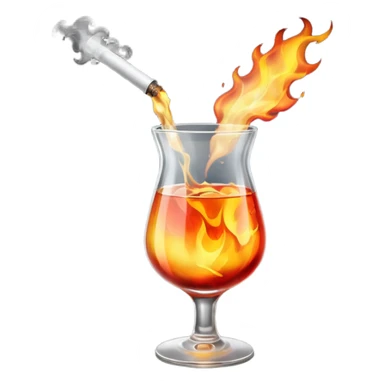 malatov cocktail being thrown sticker