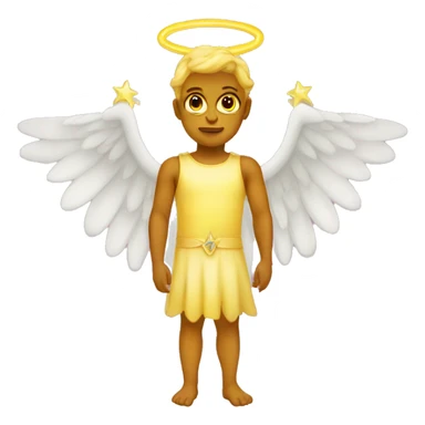 Yellow Gemini angel and devil twins  sticker
