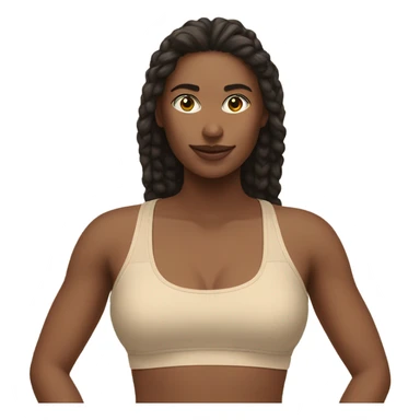 beige sports bra sticker