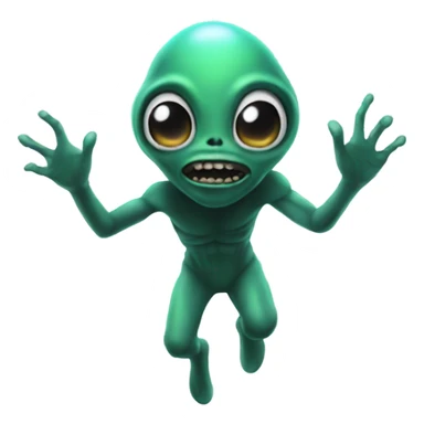 aliens abducting me sticker