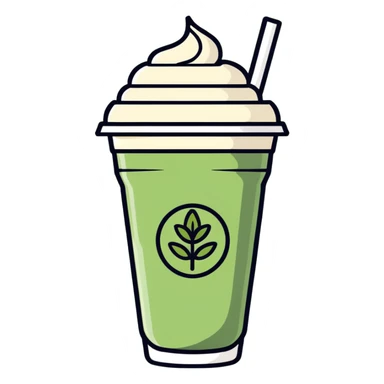 ice matcha latte sticker