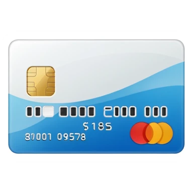 Cartão de crédito branco sticker