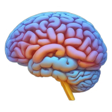 Productive brain sticker