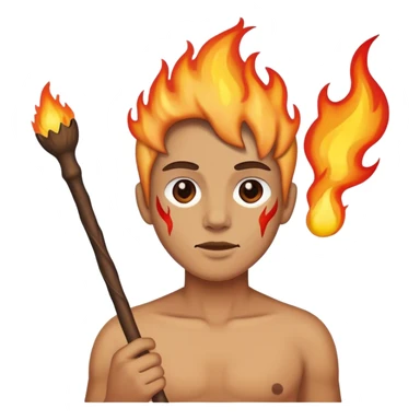 stick with tip on fire sticker