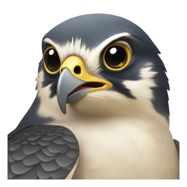 peregrine falcon smiling fast sticker