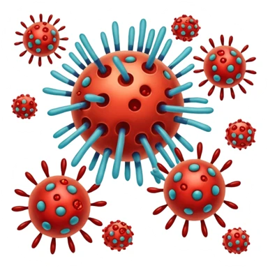 immune system getting attacked by HIV sticker