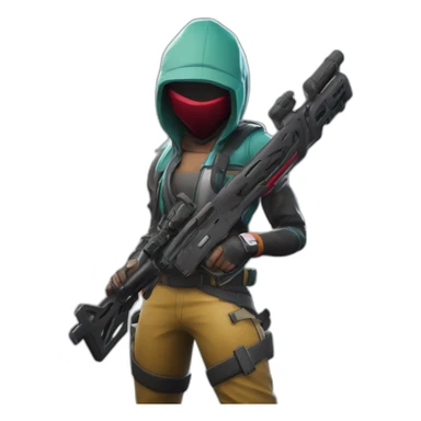 Fortnite skin with Jordan 1 , knife, futuriste helemet  sticker