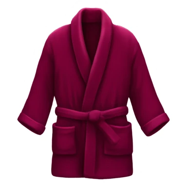 Burgundy Velvet Bathrobe  sticker