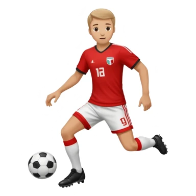 soccer player doing ball tricks sticker