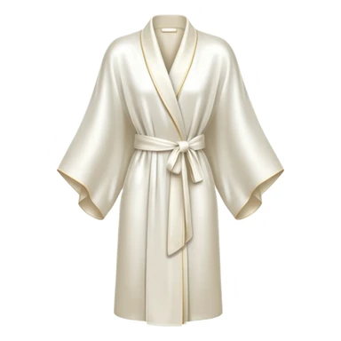 White silk robe sticker