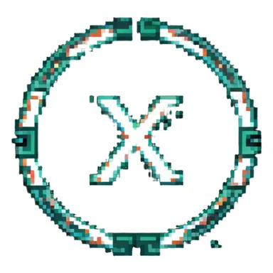 Kaspa crypto coin with K symbol sticker