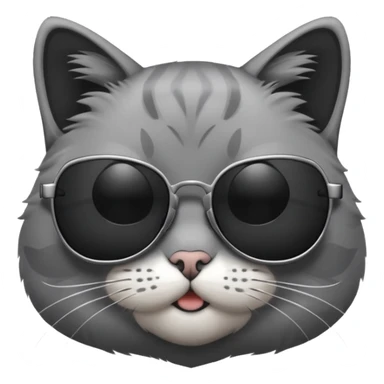 Cat with sunglasses sticker