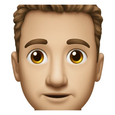 Paul mescal realistic portrait brown hair sticker