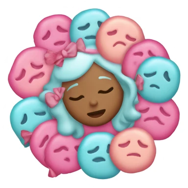 dona rosada con chispas de colores   sticker