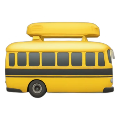 Yellow bus sticker