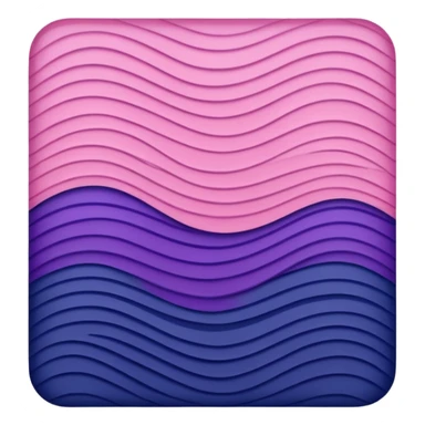 a wavy pink and navy rectangle with a purple stripe in the middle  sticker