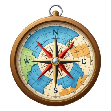 Map for hiking sticker