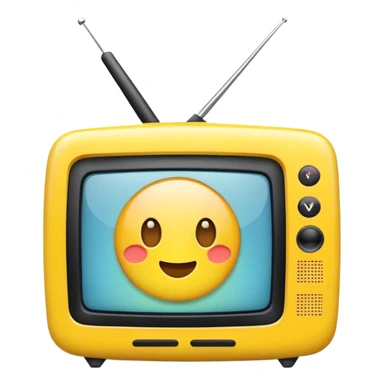 Mobile yellow tv sticker