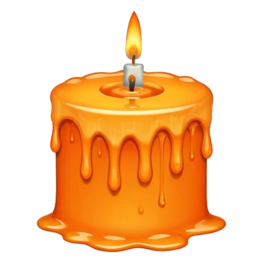 melting candle passage of time. sticker