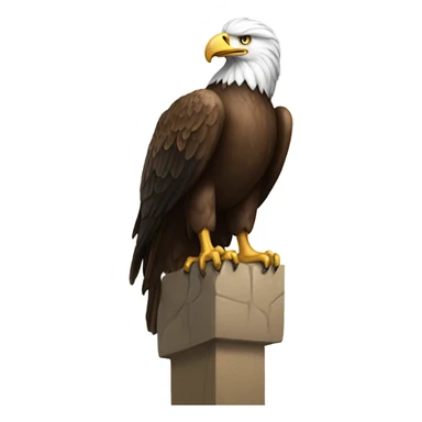 Eagle standing on ram  sticker