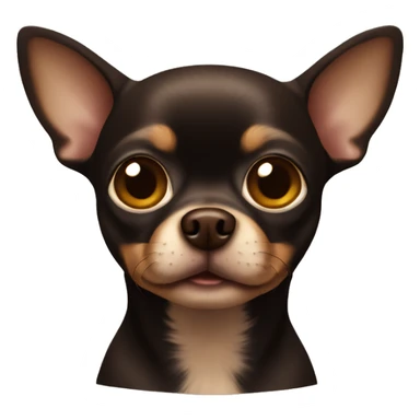 Dark brown chihuahua sticker