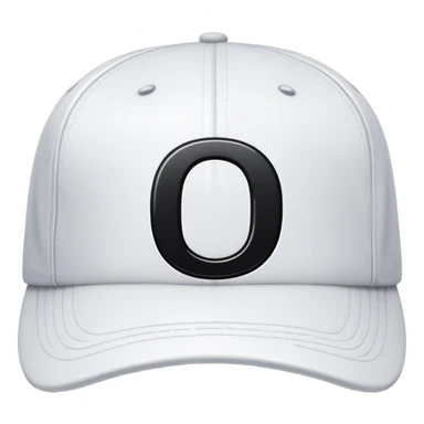 turned white cap with black number “0” on it sticker