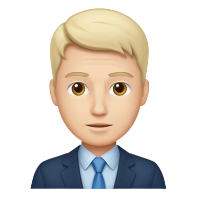 Man talking about business sticker