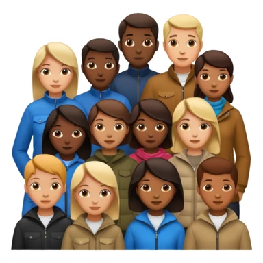 一群人的背影 sticker