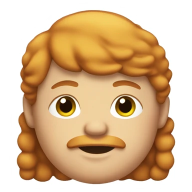 Fat mat with ginger hair sticker