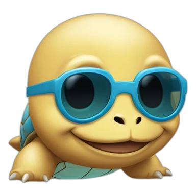 Squirtle with sunglass sticker