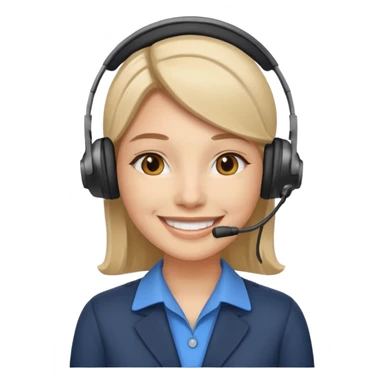 Customer calls, headphone or related  sticker