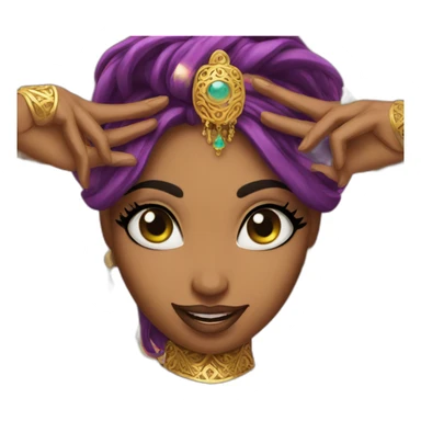 Belly dancer sticker