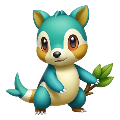 Exotic Tepig-Oshawott-Snivy-hybrid sticker