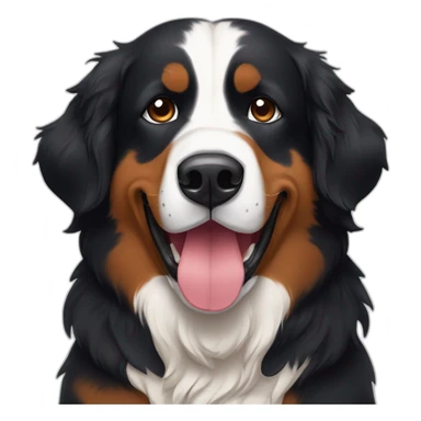 hot wine and bernese mountain dog sticker
