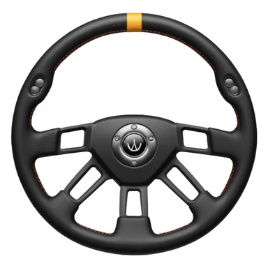 volante de racing sticker