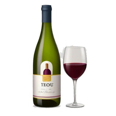 wine bottle neuf as the brand sticker