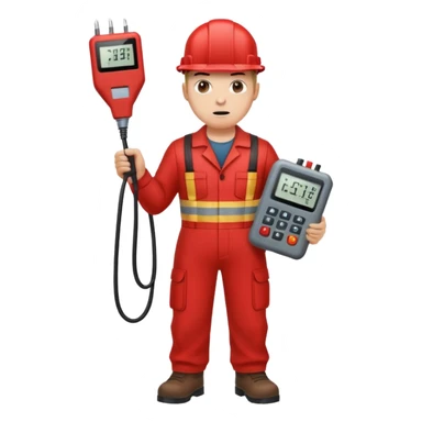 full bady red electrshn badass holding meltmeter sticker