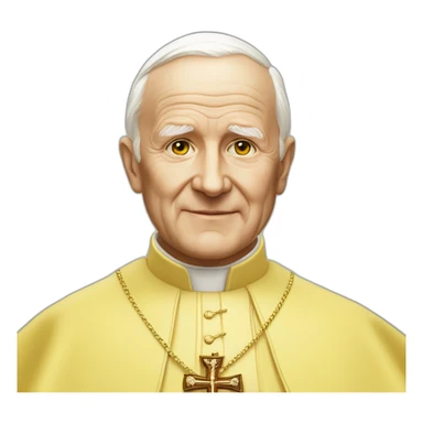 john-paul-ii-very-yellow-skin sticker