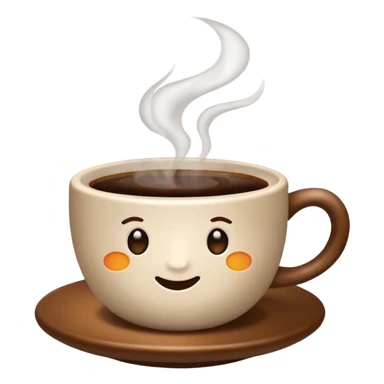 Cup of coffee without face sticker