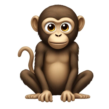 monkey with no legs and no tail sticker