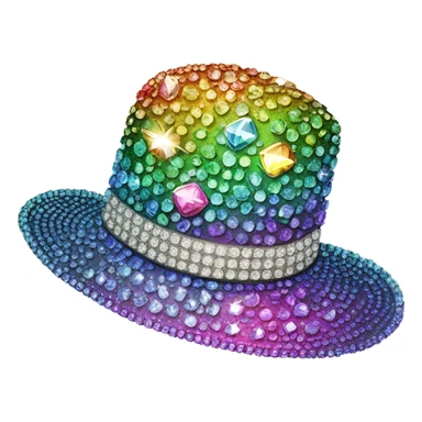 bedazzled hat sticker