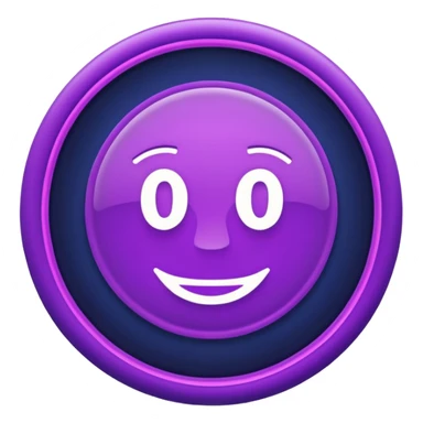 Neon sign 18+ in dark purple and dark blue tones sticker