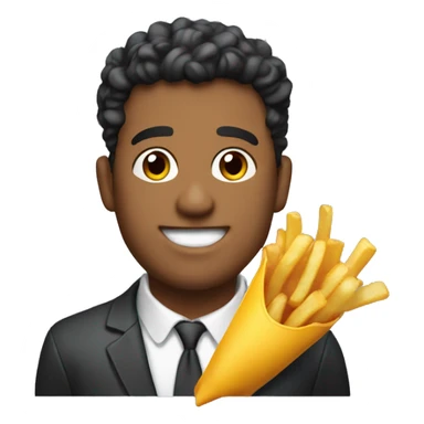 Nick Eh 30 with French fries with Waves sticker