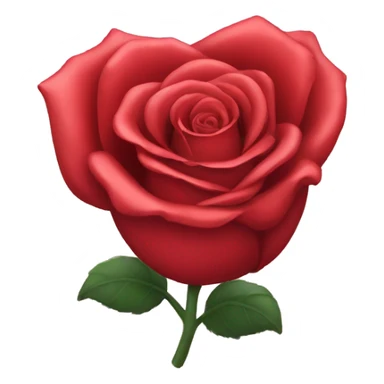 A heart rose sticker