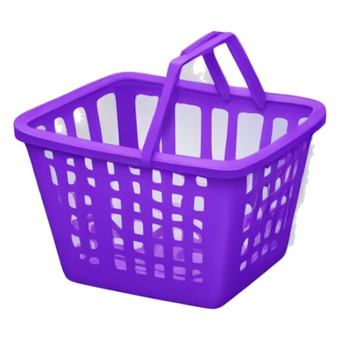 shopping basket violet sticker
