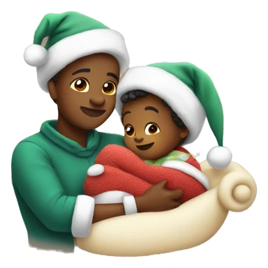 Cozy Christmas with baby sticker