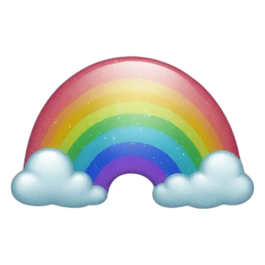 queer crystal rainbow sticker