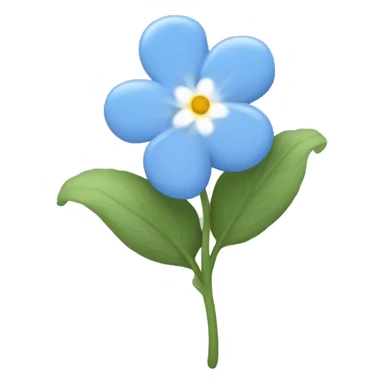 forget me not flower sticker