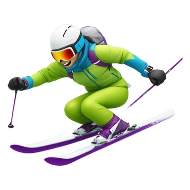 skier sticker