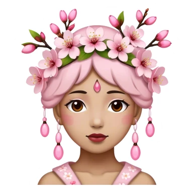 Cherry Blossom Headdress sticker